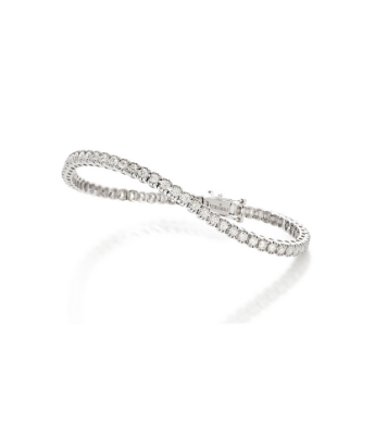  Crieri Bracciale tennis Musa in oro bianco e diamanti taglio brillante. BTEMUK380WG1170